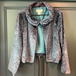 Susan Bristol Silver Long Sleeve Coat